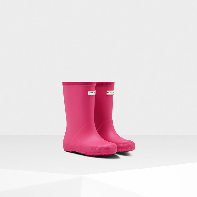 Hunter Original Kids First Classic Wellington Boots #colour_bright-pink