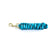 KM Elite Cotton Double Braided Leadrope - 7ft #colour_black-white-baby-blue
