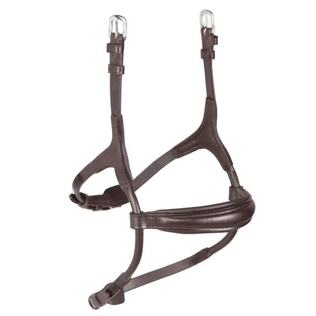 Shires Velociti RAPIDA Rolled Padded Cavesson Noseband #colour_havana