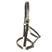 KM Elite Primera Padded Leather Headcollar #colour_havana