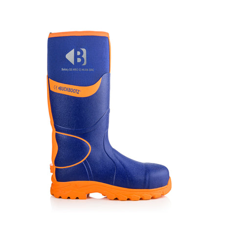 Buckbootz BBZ8000 High Visibility Neoprene/Rubber Safety Wellington Boot