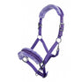 HKM Nylon-Stirnband – Glitzer – Polarfleece-Futter