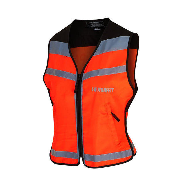 Equisafety Air Waistcoat Please Pass Wide & Slowly #colour_red