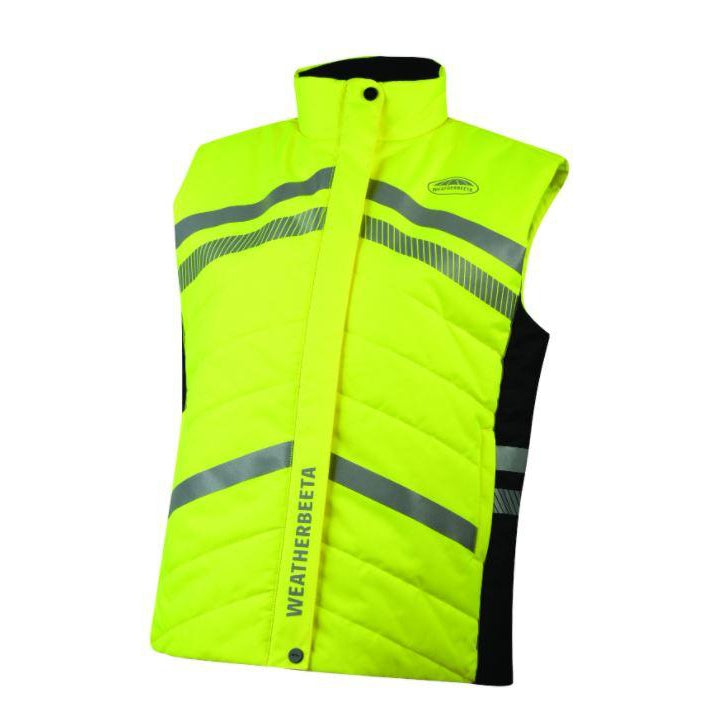 Weatherbeeta Reflective Quilted Gilet #colour_yellow
