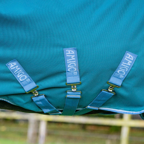 Horseware Ireland Amigo Bravo 12 Wug 400g Heavy Turnout Rug #colour_storm-green-turquoise-aqua