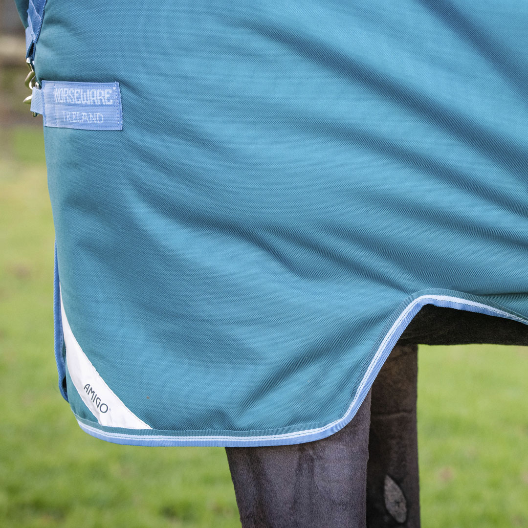 Horseware Ireland Amigo Bravo 12 Wug 400g Heavy Turnout Rug #colour_storm-green-turquoise-aqua