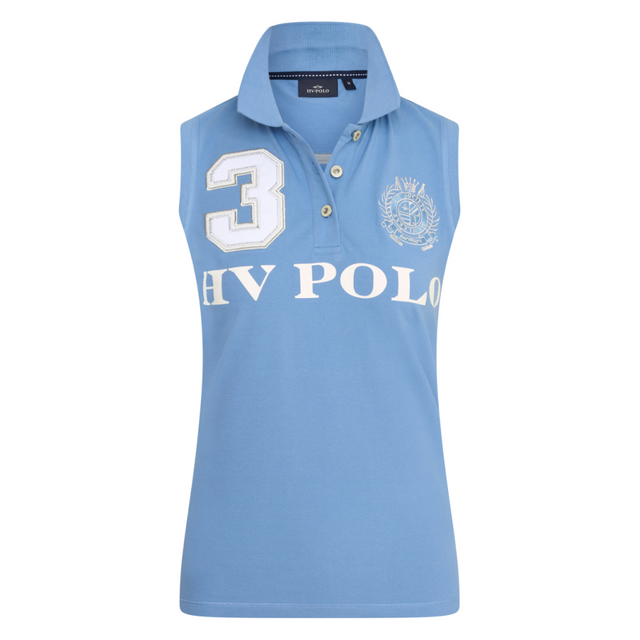 HV Polo Favouritas Sleeveless Polo Shirt #colour_riviera-blue