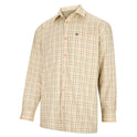 Hoggs of Fife Fleece Lined Men's Shirt #colour-birch-olive-tan