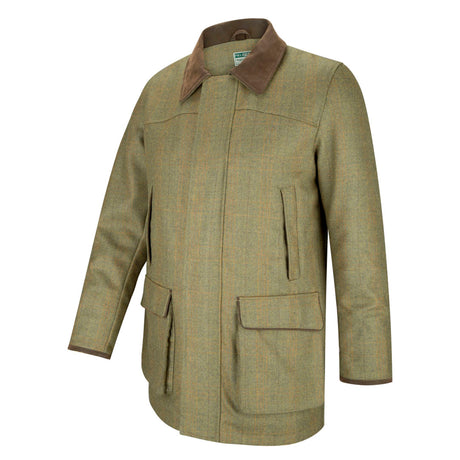 Hoggs of Fife Kinloch Men's Technical Tweed Field Coat #colour_autumn-bracken