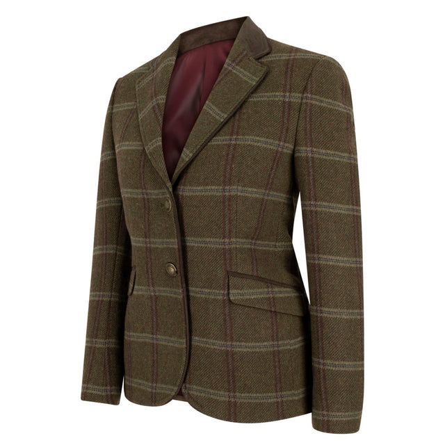 Hoggs of Fife Musselburgh Ladies Tweed Hacking Jacket #colour_bracken-tweed