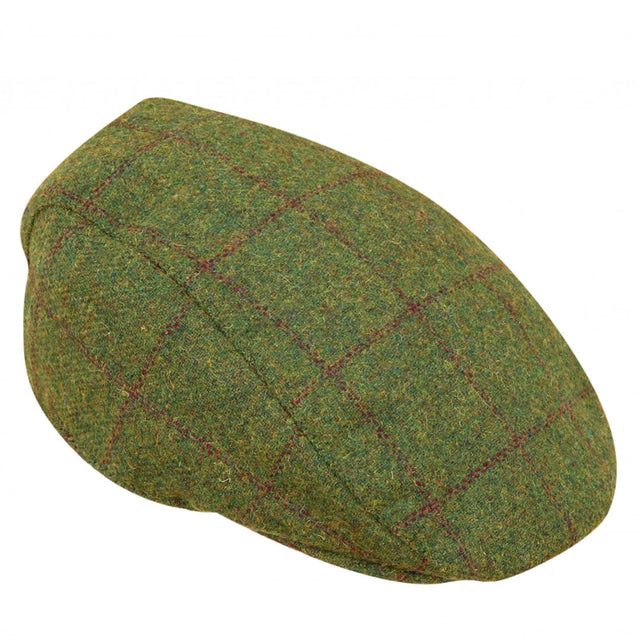 Hoggs of Fife Windowpane Waterproof Tweed Cap