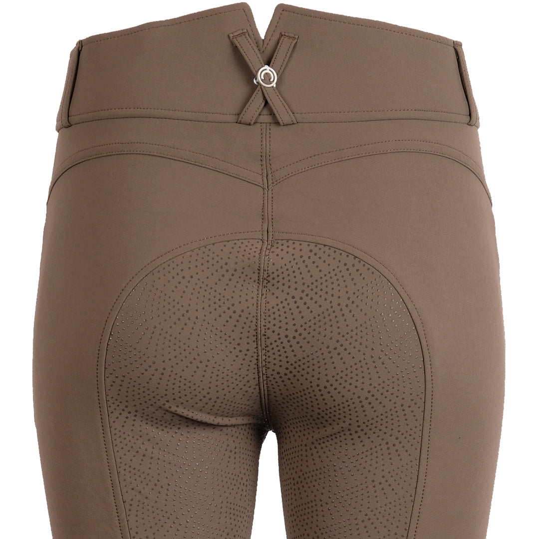 Montar Megan High Waisted Vol 2 Full Grip Riding Breeches #colour_mud