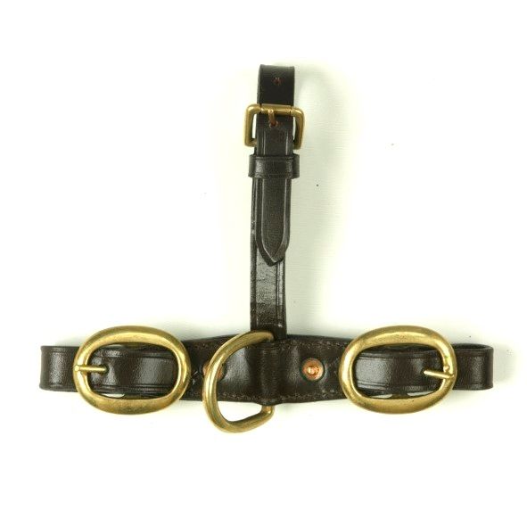 Mackey Classic Leather Stallion Lead Attachment #colour_brown