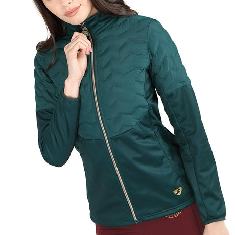 Shires Aubrion Regent Lightweight Ladies Jacket #colour_dark-green