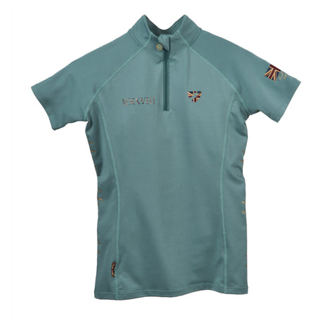 Shires Aubrion Team Young Rider Short Sleeve Base Layer #colour_sage