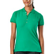 Dublin Lily Cap Sleeve Ladies Polo #colour_emerald