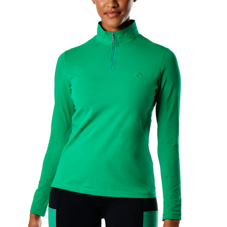 Dublin Giana Long Sleeve Ladies Base Layer #colour_emerald