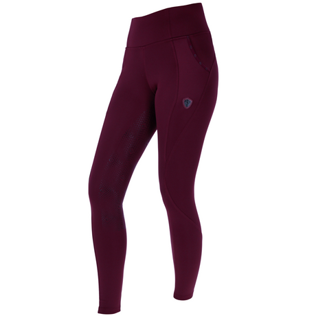 Covalliero Ladies Riding Tights #colour_aubergine