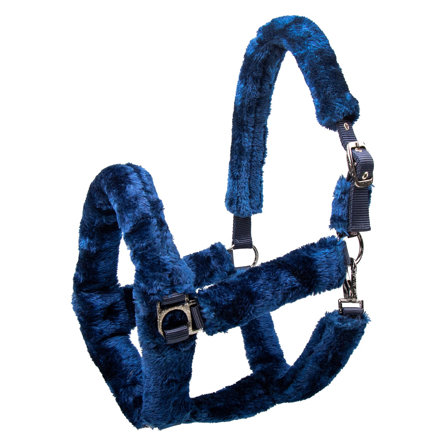 Imperial Riding Go Star Fur Headcollar #colour_navy