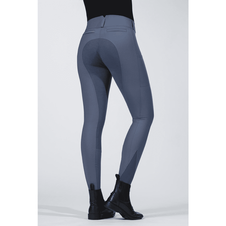 HKM Liv High Waist Alos Full Seat Riding Breeches #colour_smokey-blue