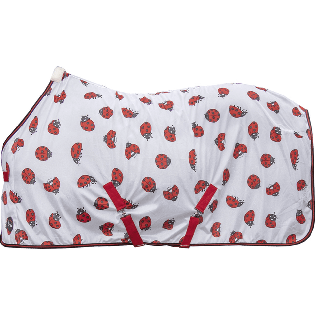 HKM Ladybug Fly Rug #colour_white-red