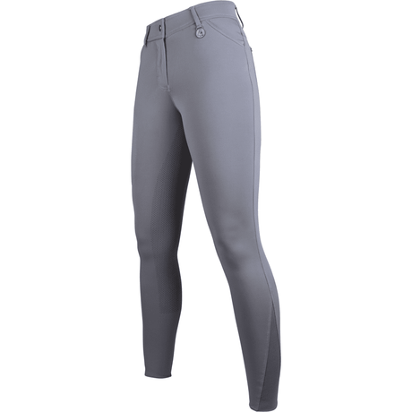 HKM Della Sera CM Style Silicone Full Seat Riding Breeches #colour_deep-grey