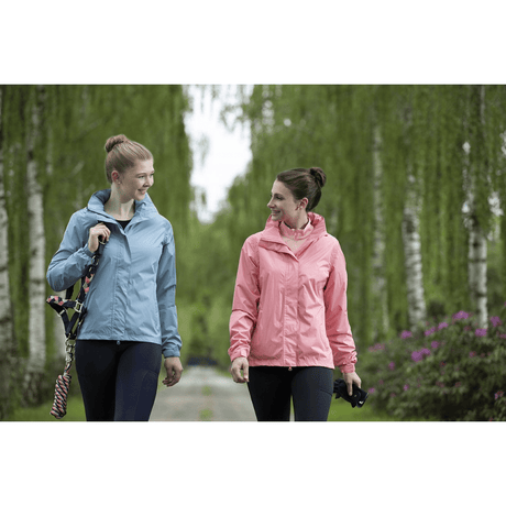 HKM London Style Rain Jacket #colour_smokey-blue-milky-pink