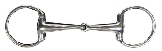 HKM Stainless Steel Eggbutt Snaffle Anatomic 16mm