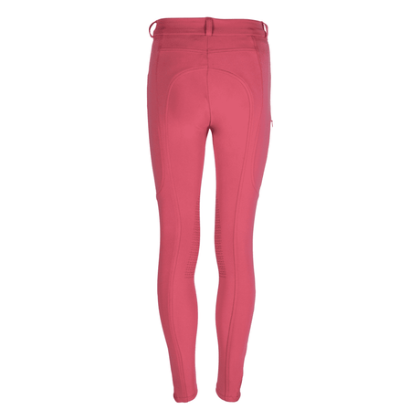 HKM Anni Silicone Knee Patch Riding Breeches #colour_raspberry