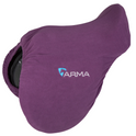 Shires ARMA Fleece Saddle Cover #colour_plum