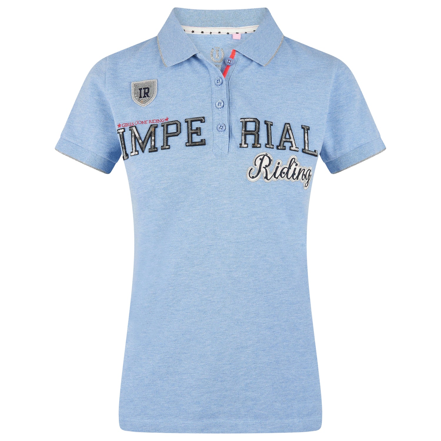 Imperial Riding Girly Polo Shirt #colour_blue-breeze